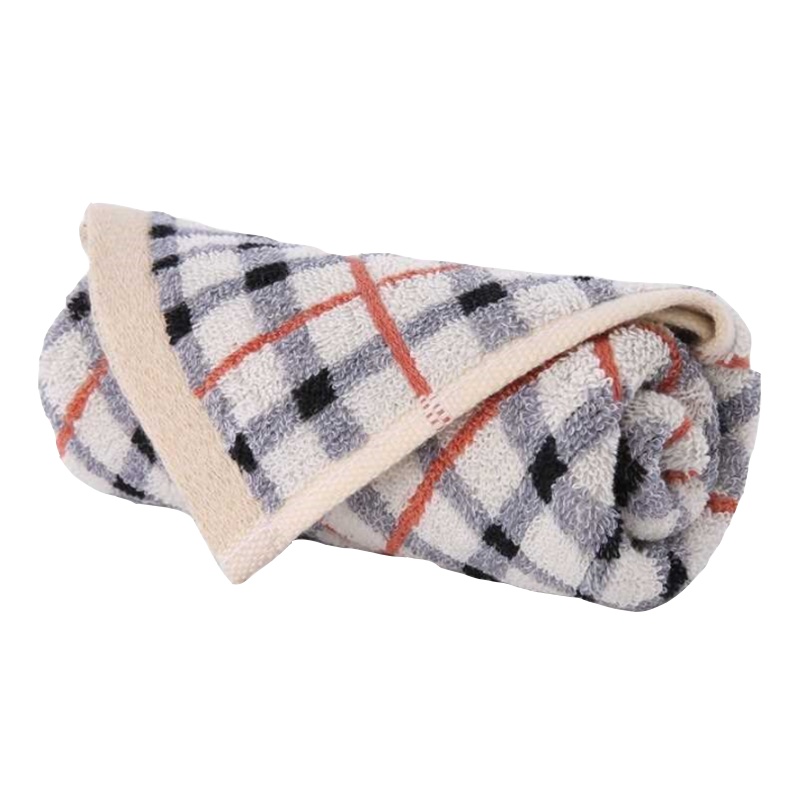 金号纯棉毛巾 G1658 中号毛巾 全棉方格面巾 纯棉家用洗脸巾 60x30cm 单条