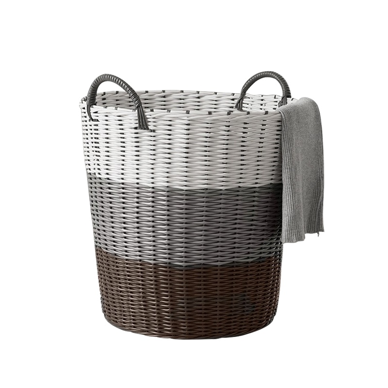 优勤脏衣篮仿藤编简约脏衣篓脏衣服收纳筐家用衣篓放衣框衣物收纳神器