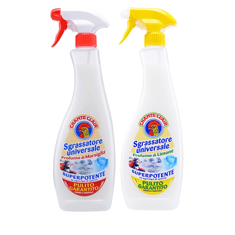 大公鸡头 进口厨房油烟机重油污清洁剂600ml2瓶多用途清洗强力去污除油剂马赛味柠檬味组合装