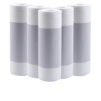 厨房一次性洗碗免洗懒人抹布家务吸水麻布擦桌子干湿两用纸巾 纯白6卷(共300片)