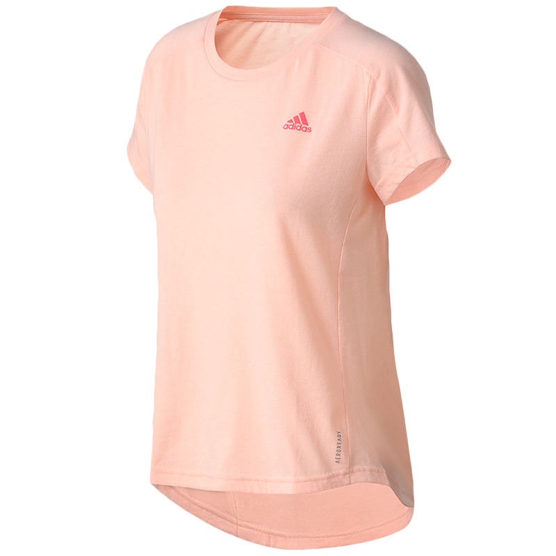 阿迪达斯女服短袖T恤训练健身跑步休闲运动服FS9836