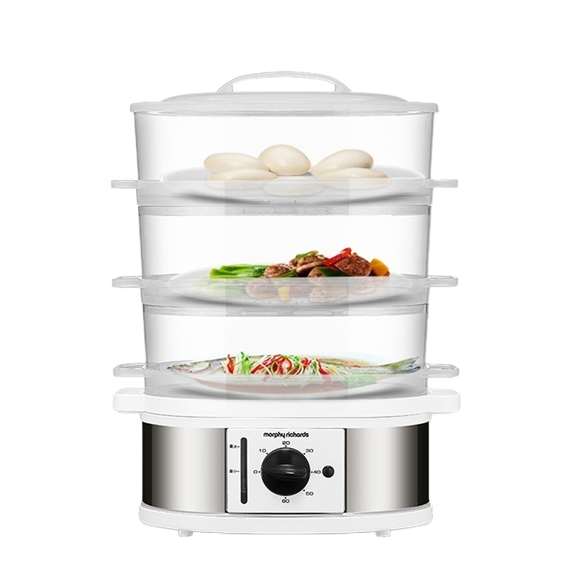 摩飞电器(MORPHY RICHARDS)MR1148电蒸锅多功能电蒸笼电热锅三层9L 单个装