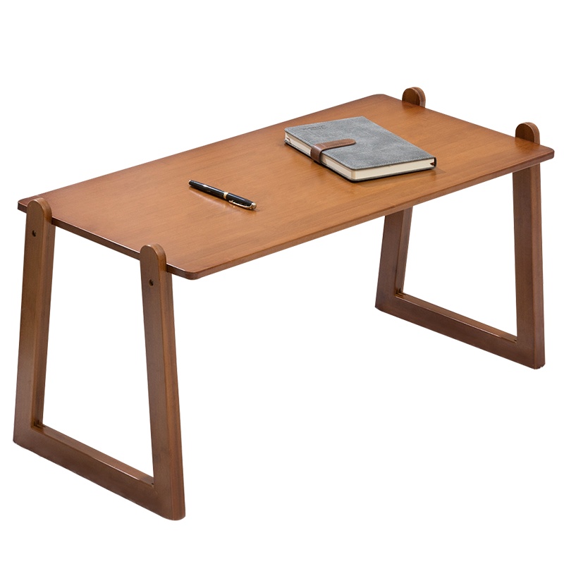 老竹匠 现代简约书桌家用简易办公桌懒人床上笔记本电脑桌学生写字桌多功能租房卧室飘窗桌楠竹学习桌