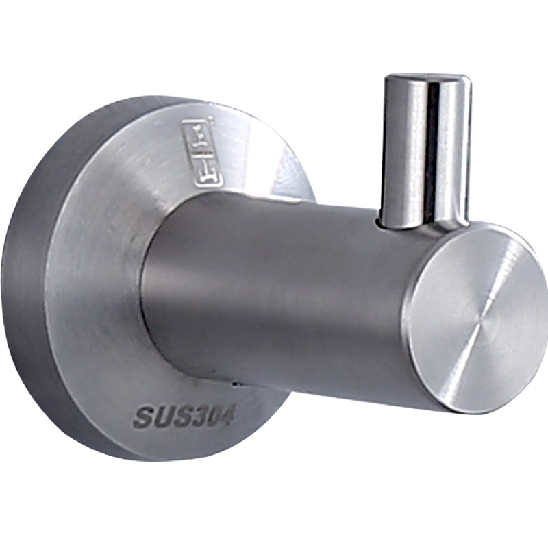 正山(Zhengshan)衣钩挂衣钩304不锈钢衣服挂钩卫生间衣帽钩单钩创意五金挂件