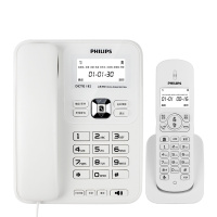 飞利浦(PHILIPS)无绳电话机座机 无线座机子母机 办公家用 DCTG182(白色)