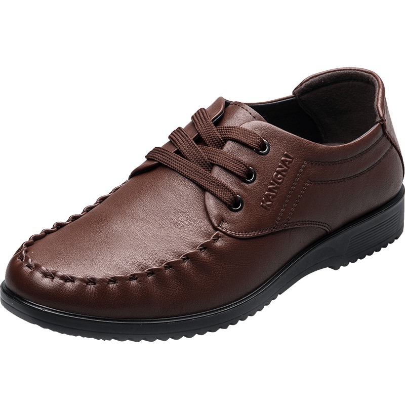 康奈男鞋 秋季男士真皮低帮商务休闲皮鞋舒适时尚牛皮驾车鞋户外鞋1157723