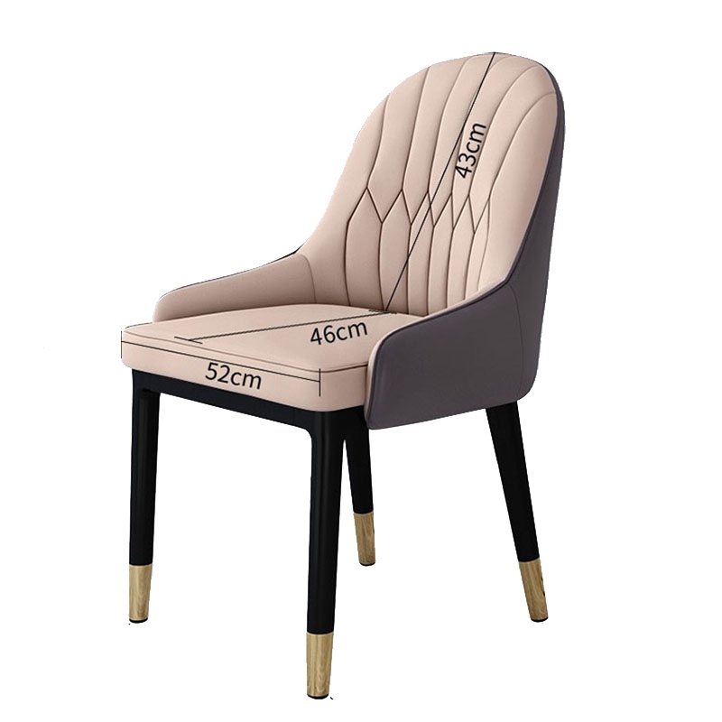 鑫金虎 休闲椅 餐椅现代轻奢家用椅子简约靠背创意餐椅北欧风休闲咖啡椅酒店凳子网红椅时尚软靠酒店家具