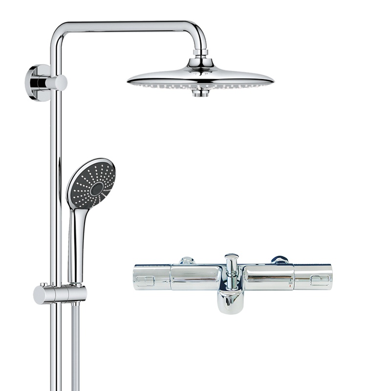 德国-高仪(GROHE)德国进口淋浴花洒系统 260MM恒温套装 三式出水手持 德版高配