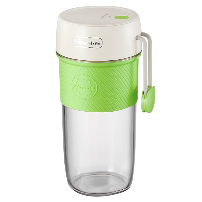 小熊(Bear)榨汁机 LLJ-D03N5 绿色 多功能家用小型便携式榨汁杯辅食搅拌料理奶昔机全自动果汁机苏宁自营