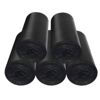 大号加厚黑色垃圾袋 点断式酒店物业环卫塑料袋 平口垃圾袋 60*80黑色90个