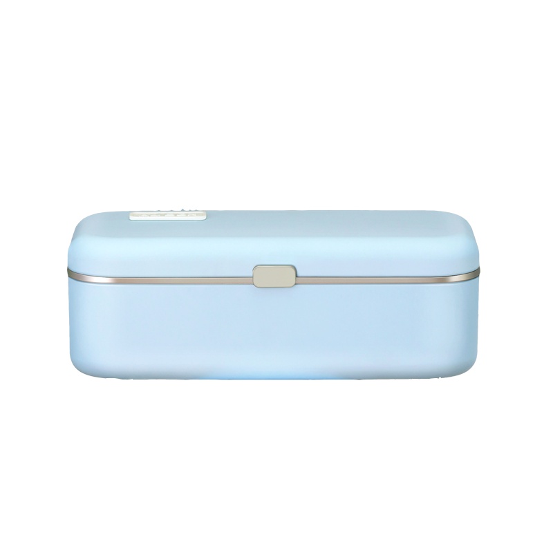 适盒 A4BOX 电加热饭盒 插电保温 上班族电热便携热饭神器便当盒陶瓷内胆800毫升自动恒温功能【蓝色标配+送餐具】