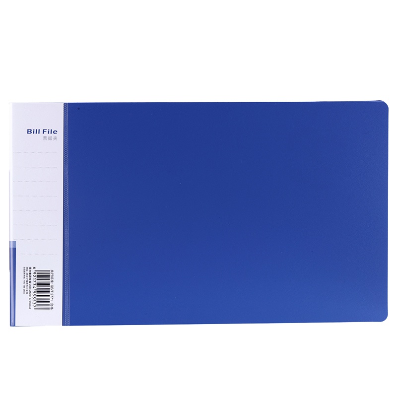 得力(deli) 5353票据夹 一个装 白/灰