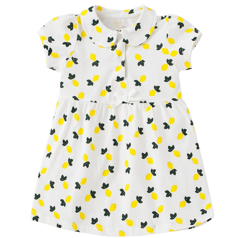 咕噜日记2021夏季新品女童全棉娃娃领Polo裙XGQ923