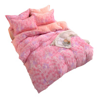 朴晴 6D雕花绒四件套冬季加厚双面法莱绒床单被套保暖宝宝绒套件床上用品