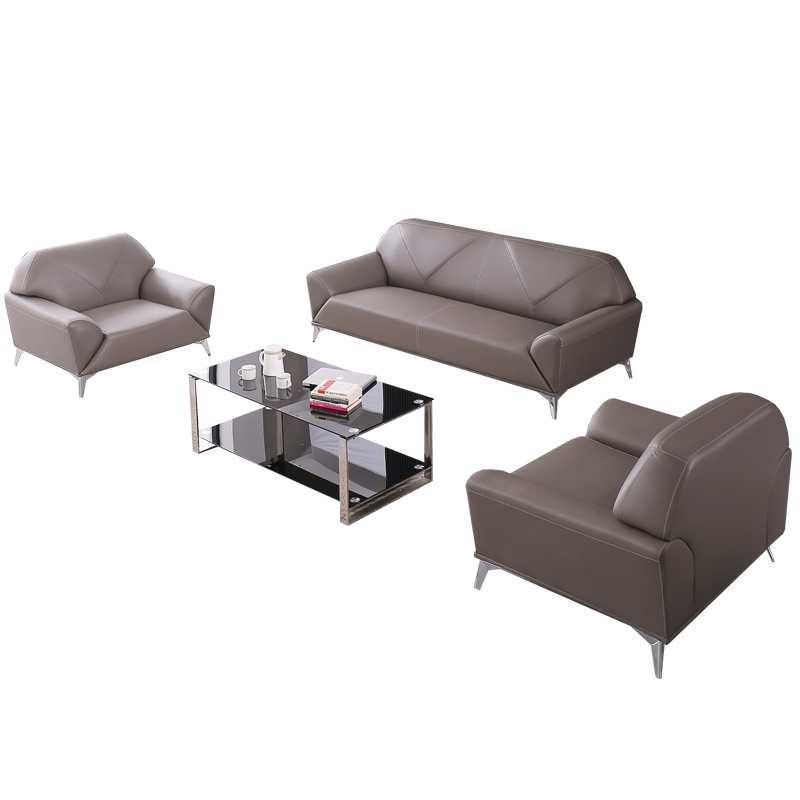 全简办公沙发会议室商务接待沙发现代会客洽谈沙发办公沙发茶几组合