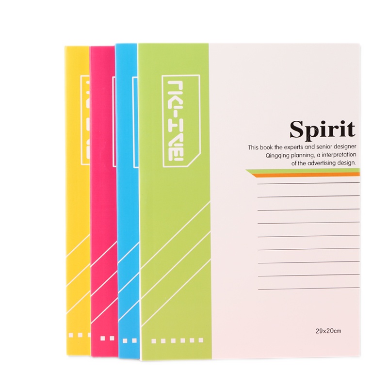 优必利 记事本日记本 A4办公笔记本/记事本彩色胶装软抄本 10本 3212A