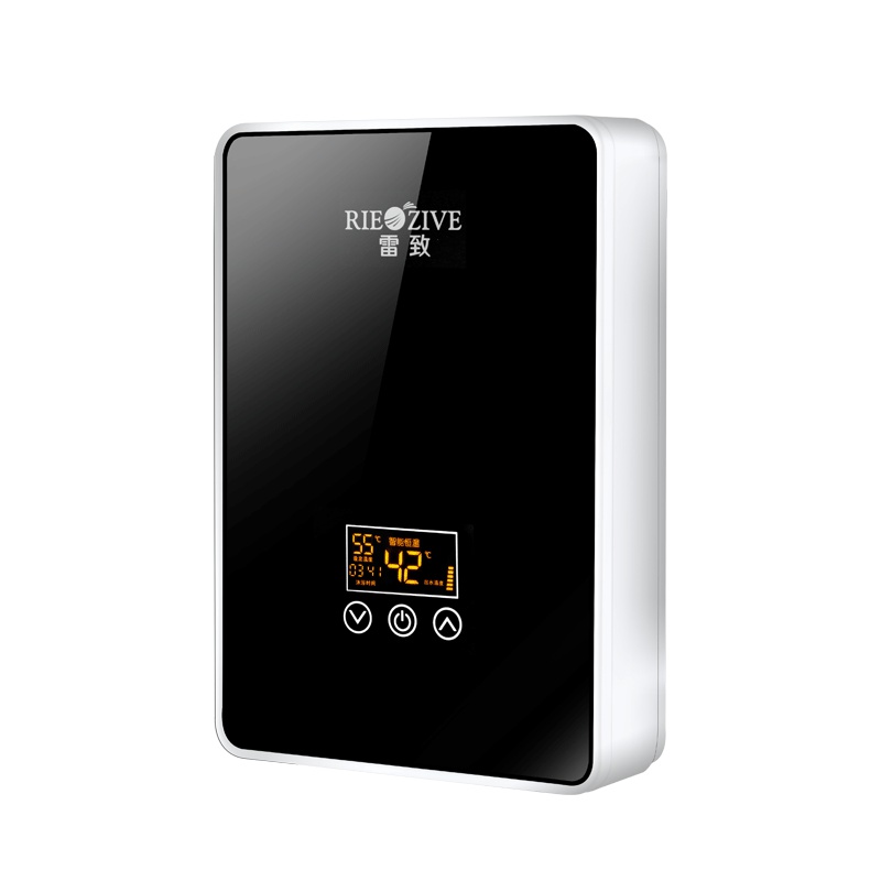 雷致RIEZIVE-K1(黑色)大屏显变频 恒温手自一体 即热式电热水器RIEZIVE/K1