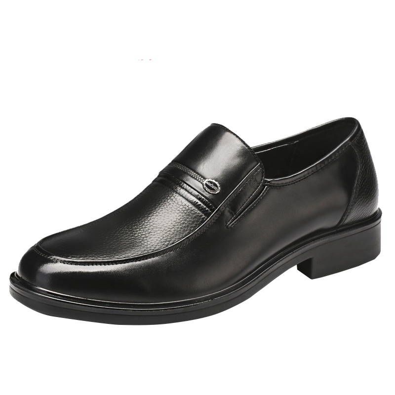 奥康(AOKANG)男鞋商务休闲鞋牛皮套脚单鞋中年男士皮鞋真皮男鞋爸爸鞋