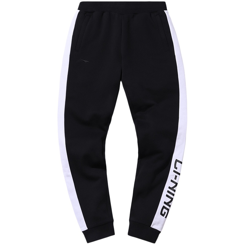 李宁运动时尚系列男子收口卫裤AKLPA17-5