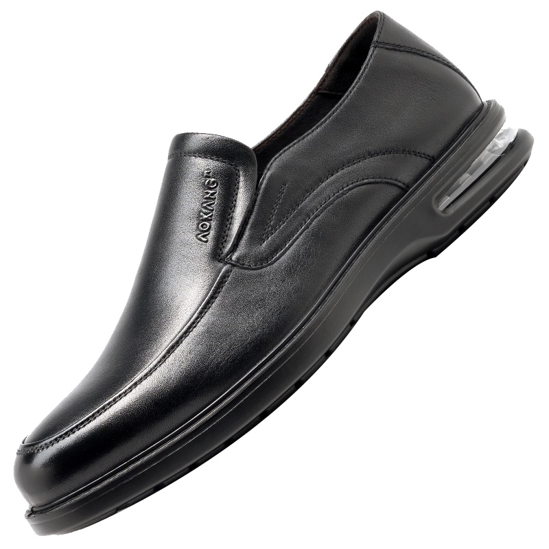 奥康男鞋男士商务休闲鞋气垫后跟低帮英伦休闲男单鞋