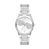 [特价清仓,不退不换]MICHAEL KORS 迈克·科尔斯 银色钢带女士石英表 MK3672 欧美品牌