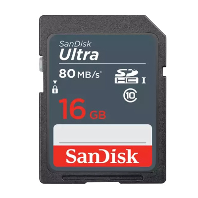 闪迪(Sandisk)16GB SD卡 高速CLASS 10相机内存卡存储卡 单反 微单闪存卡 读速80MB/s