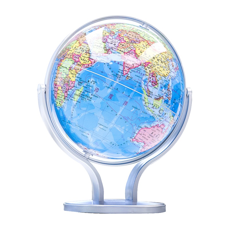 得力(deli)2174地球仪 20cm世界地球仪 办公教学高清地理旋转地球仪 万向地球仪 学生儿童书房摆件
