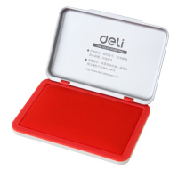 得力 9892 财务办公印章专用 印台(红色)(只)