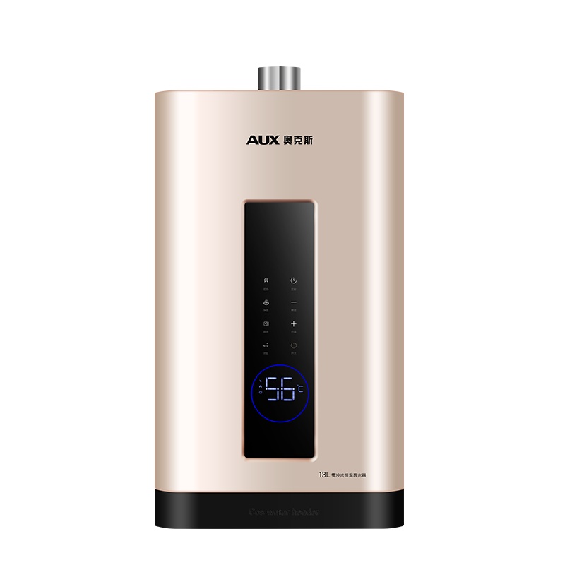 奥克斯(AUX)燃气热水器JSQ30-DAL63即热式家用零冷水16升天然气智能变频恒温强排式速热低压启动