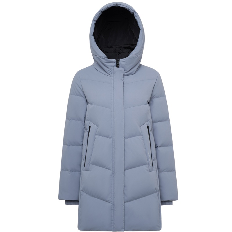 波司登女羽绒服连帽中长款新款妈妈装冬装保暖外套_1