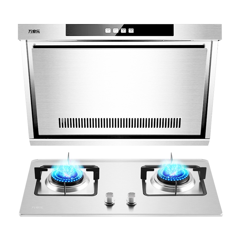万家乐 烟灶厨电套餐装 15立方大风力单抽吸油烟机 不锈钢嵌入燃气灶具天然气CXW-200-DG13(R)+IQL83