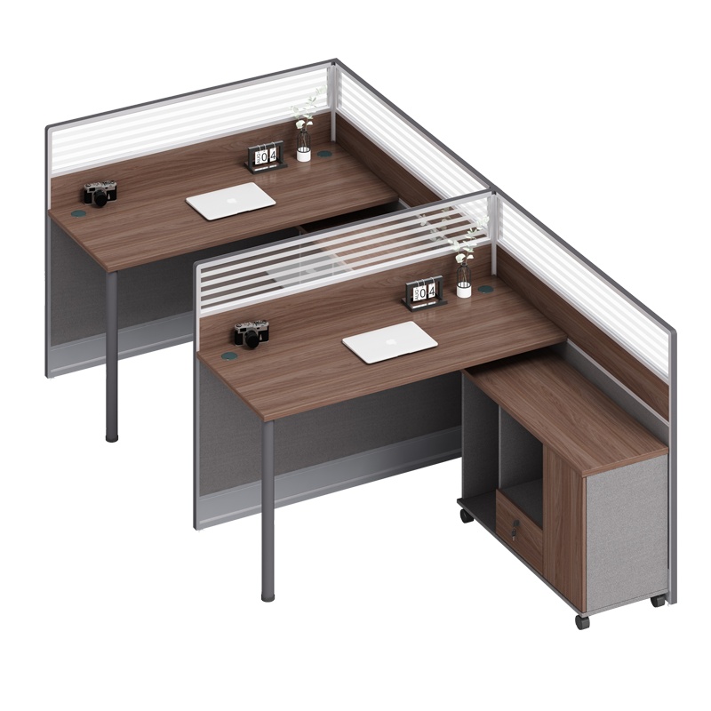 科朔 办公桌职员桌 员工桌 板式屏风班台桌 三人位 KS-06L3013