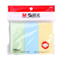 晨光文具 便签本 YS-14备忘条便利贴便条纸 76*34*3 彩色自粘N次贴 10包装