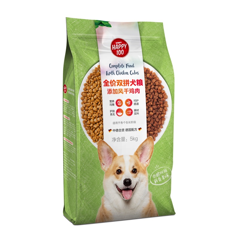 顽皮双拼风干鸡肉狗粮10斤装通用型 5kg成犬幼犬泰迪金毛泪痕训犬专用狗粮