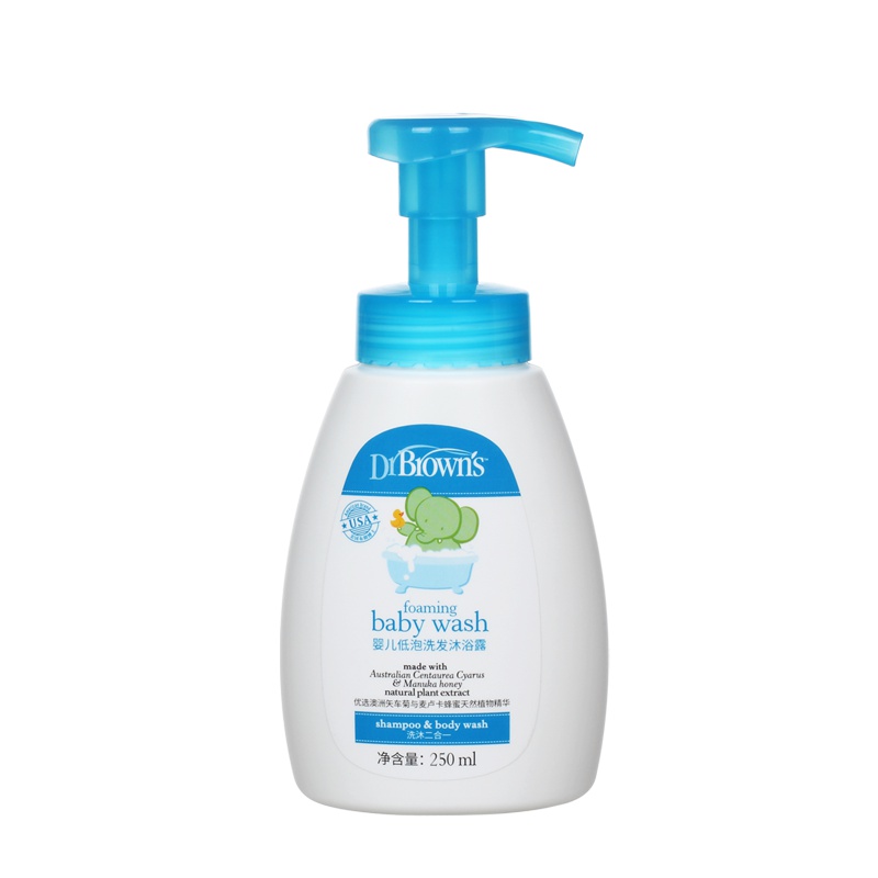 布朗博士(Dr.Brown's) 婴儿宝宝洗发沐浴二合一 250ml