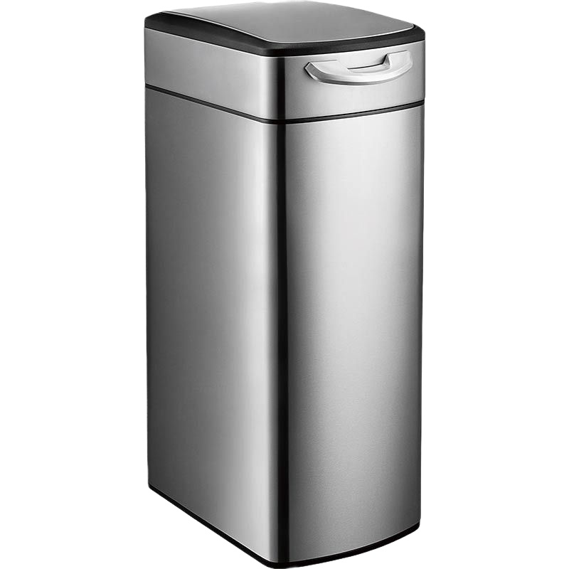 优百纳/upella家用不锈钢垃圾桶 厨房客厅办公室大号美式时尚有盖垃圾桶 30L