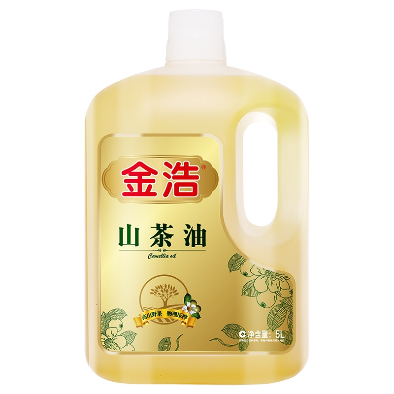金浩茶油野山茶油茶籽油压榨山茶籽油山茶油5L
