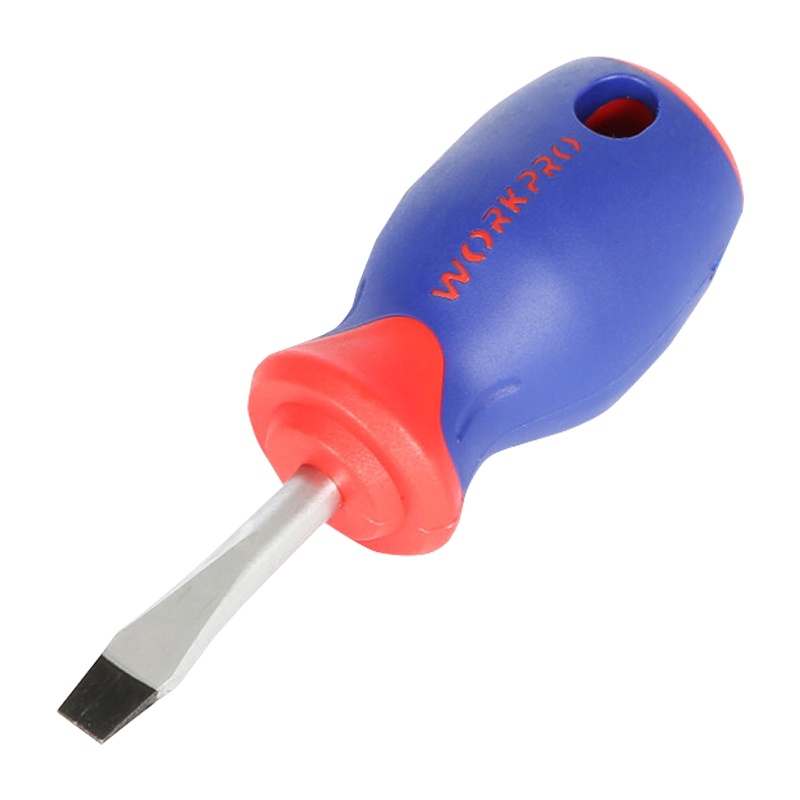 万克宝双色柄一字螺丝批带磁性螺丝刀 5*50mm W021677