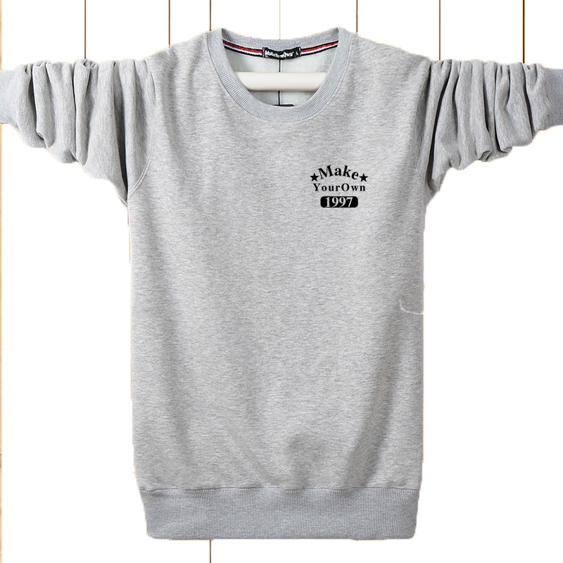 男士加绒长袖t恤韩版潮流2019新款学生衣服加厚秋冬装保暖打底衫（69件起售）