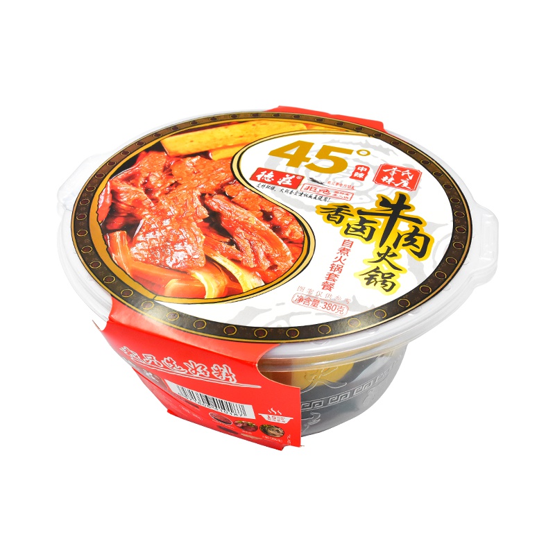 【效期至12月上旬】德庄自煮火锅套餐 香卤牛肉火锅380g 碗装