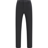 Youngor/雅戈尔男装商务正装棉涤混纺修身剪裁DP免烫优雅素色黑色裤子035AWY