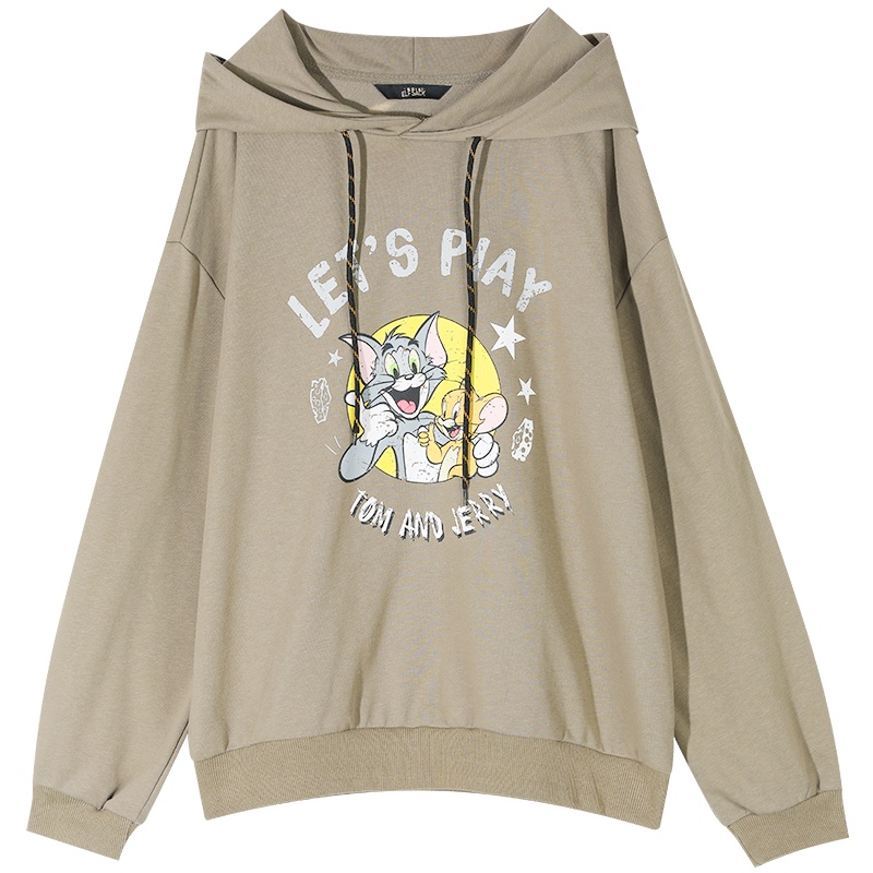 【猫和老鼠联名】妖精的口袋宽松韩版女士卫衣2020春新款ins上衣