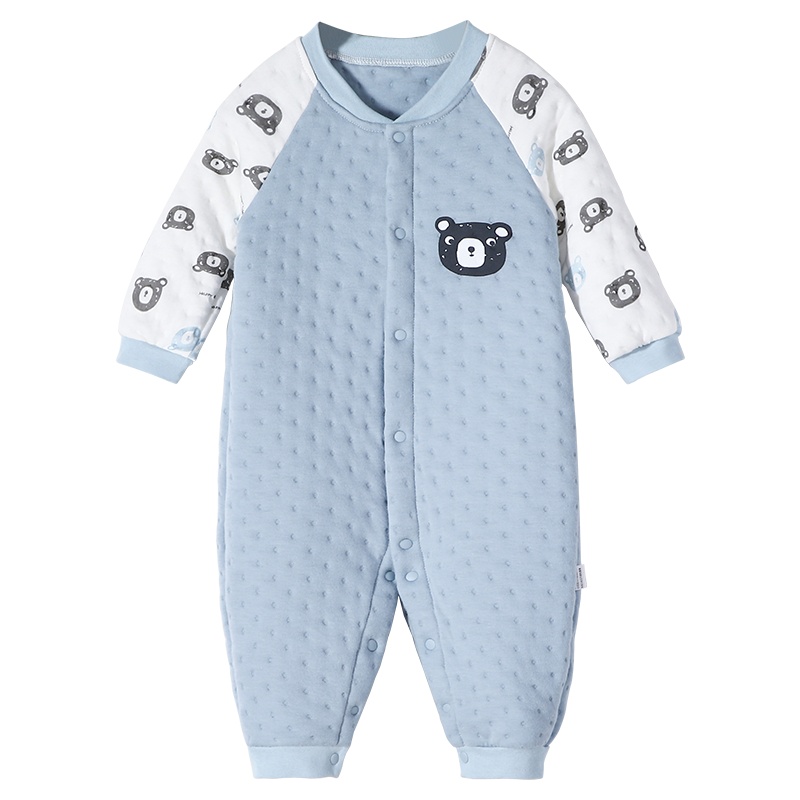 南极人宝宝连体衣婴儿衣服包屁衣男童长袖爬服