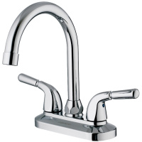 九牧 面盆龙头 双把双孔 低管 精铜铸造表面镀铬 龙头