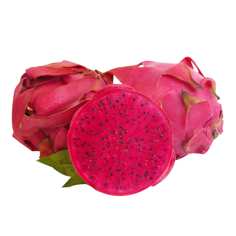 广西金都一号红心火龙果5斤装6个大果 400g以上