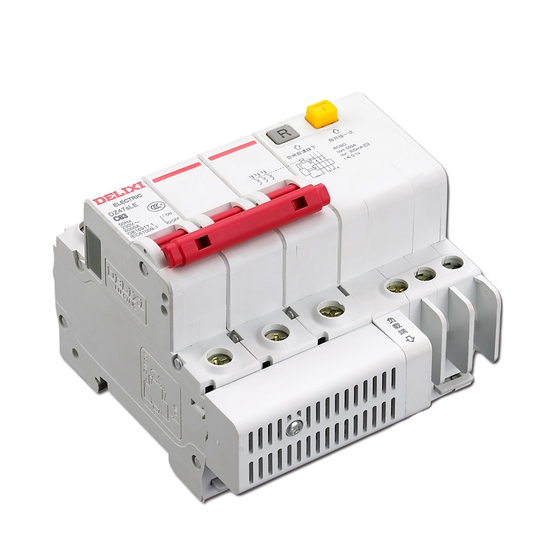 德力西 空气开关 小型断路器带漏保 DZ47sLE 3P C 32A DZ47SLEN3C32