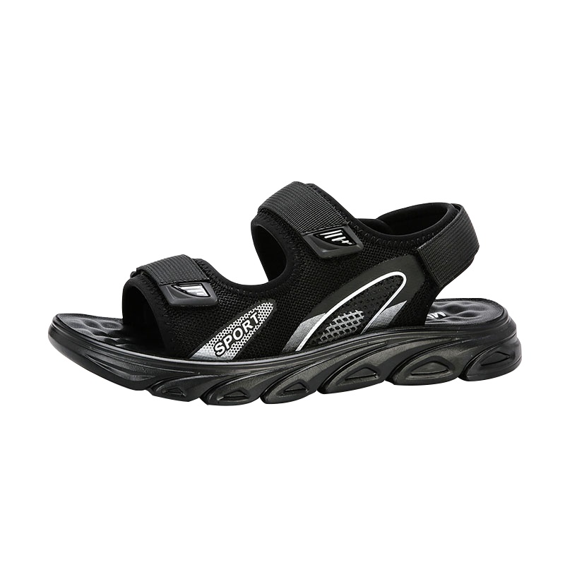 木林森(MULINSEN)男士凉鞋夏季2021新款潮防滑时尚魔术贴青年凉鞋外穿沙滩鞋