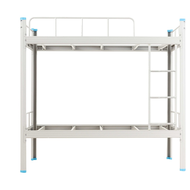 豫亿腾 7595型2000*1200*1800带床下柜型钢制高低床 铁床 宿舍公寓床 双层钢制床 可定制