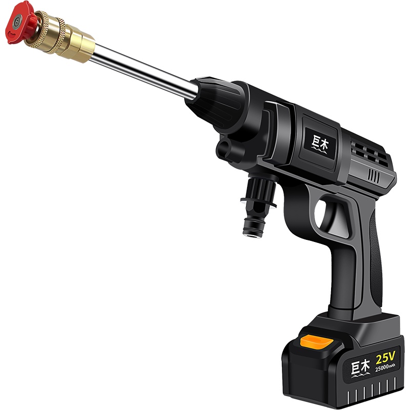 巨木 高压洗车机无线锂电池洗车水枪充电式车载家用清洗机便携式手持刷车泵洗地冲车神器