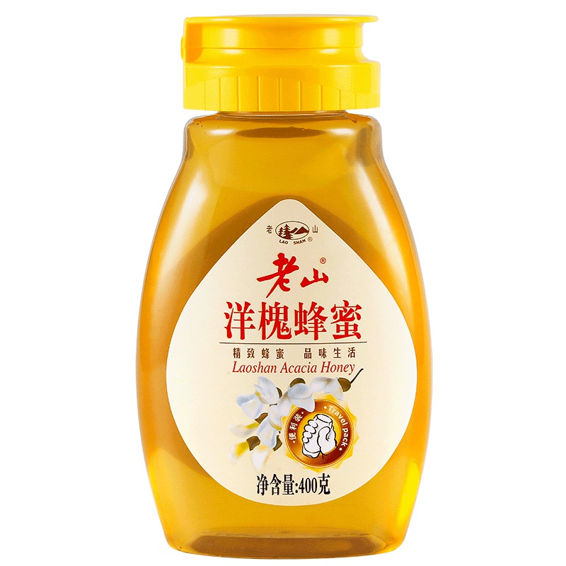 南京老山牌洋槐蜂蜜农家自产洋槐花蜜400克/瓶